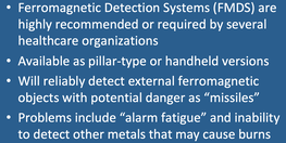 MRI metal detector summary